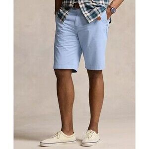 Polo Ralph Lauren Men's Big & Tall Stretch Classic Fit 9" Chino Shorts Blue 42T